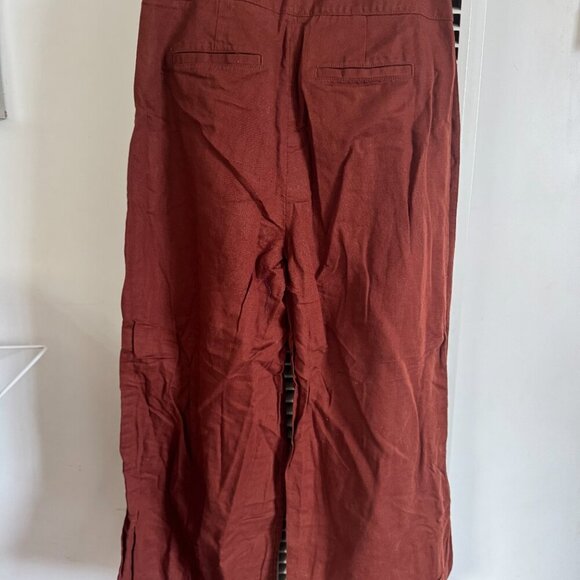 NWOT Anthropologie Buttoned Wide-Leg Pants - Picture 7 of 7